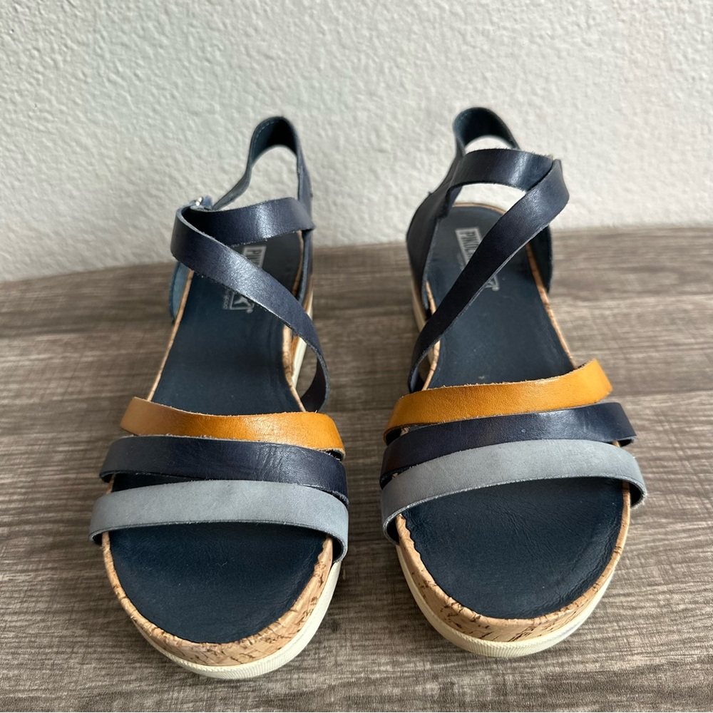 PIKOLINOS Blue and Yellow Sandals - Picture 2 of 10
